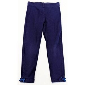 EUC Chasing Fireflies Girls Size 4 5 Dark Blue Cotton Blend Leggings Pants